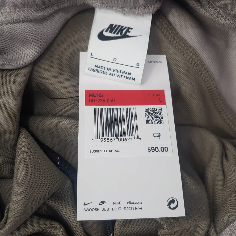 Nike Air Max Joggers Sweatpants Olive Grey Men's BNWT - Picture 16 of 16